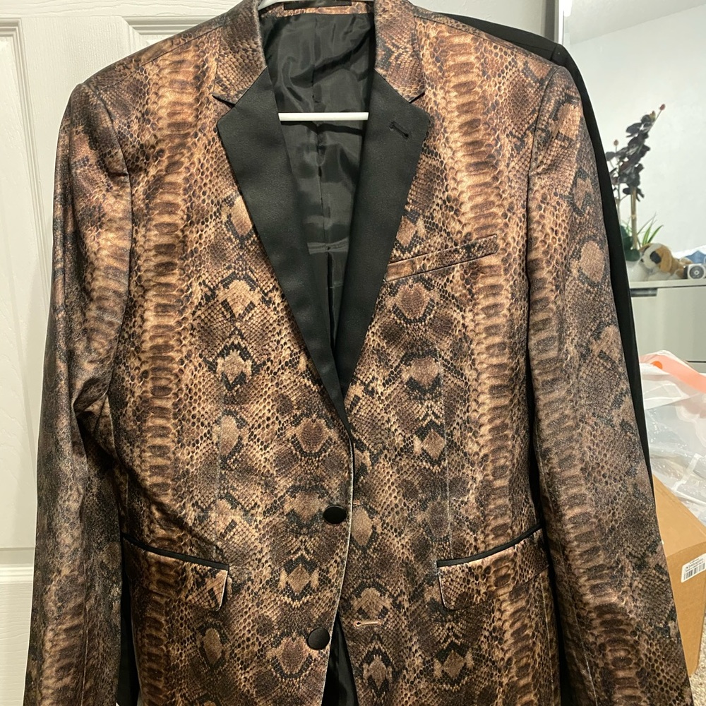 ASOS Faux snakeskin blazer
